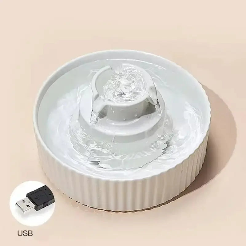 Fontaine à eau filtrante céramique - Eau pure et silence garanti Griffe d'Amour