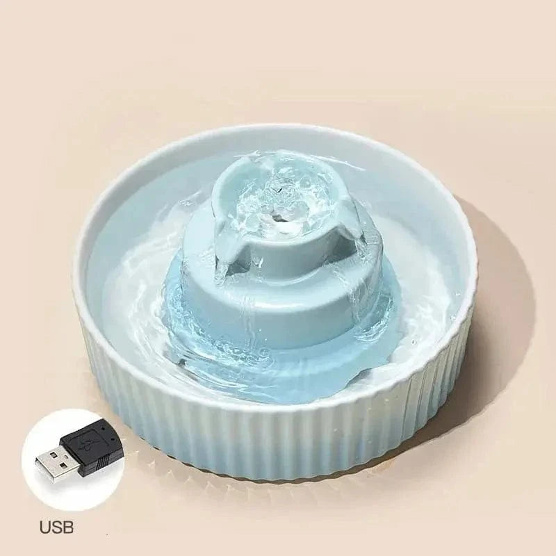 Fontaine à eau filtrante céramique - Eau pure et silence garanti Griffe d'Amour