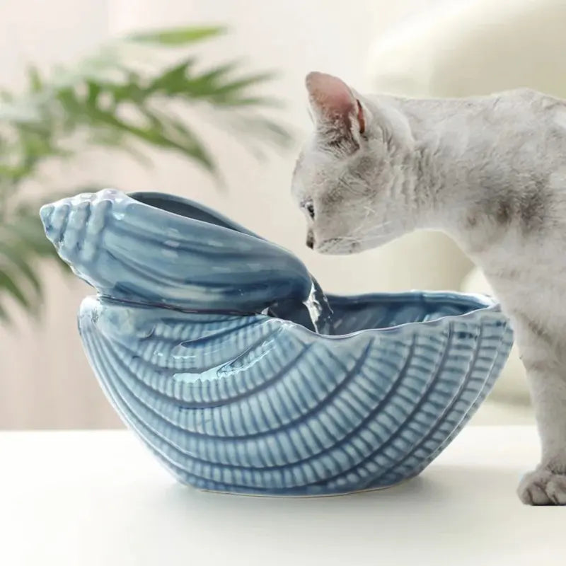 Fontaine à eau pour chat céramique filtre permanent Griffe d'Amour