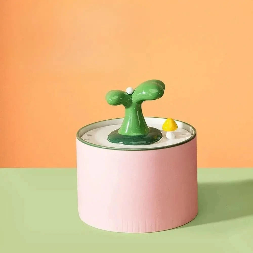 Fontaine à eau pour chat ultra silencieuse céramique Griffe d'Amour