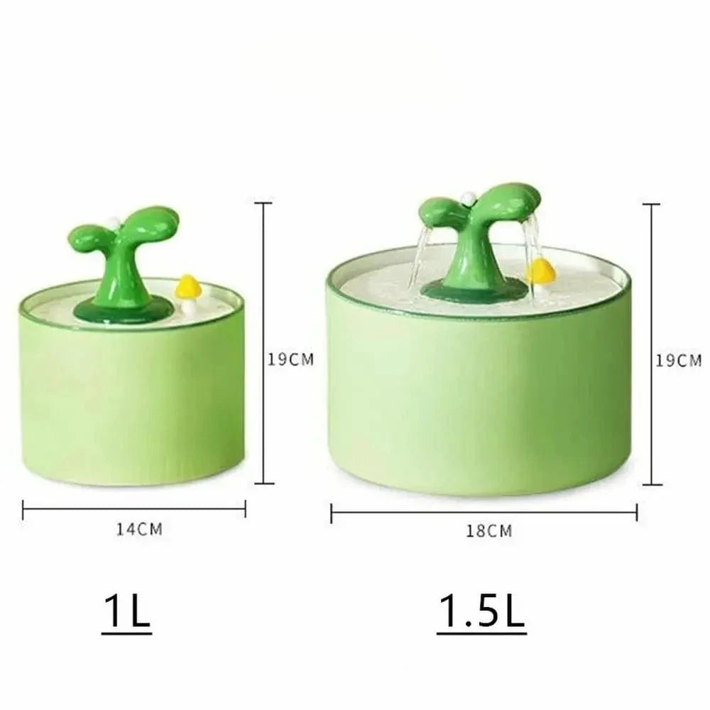 Fontaine à eau pour chat ultra silencieuse céramique Griffe d'Amour