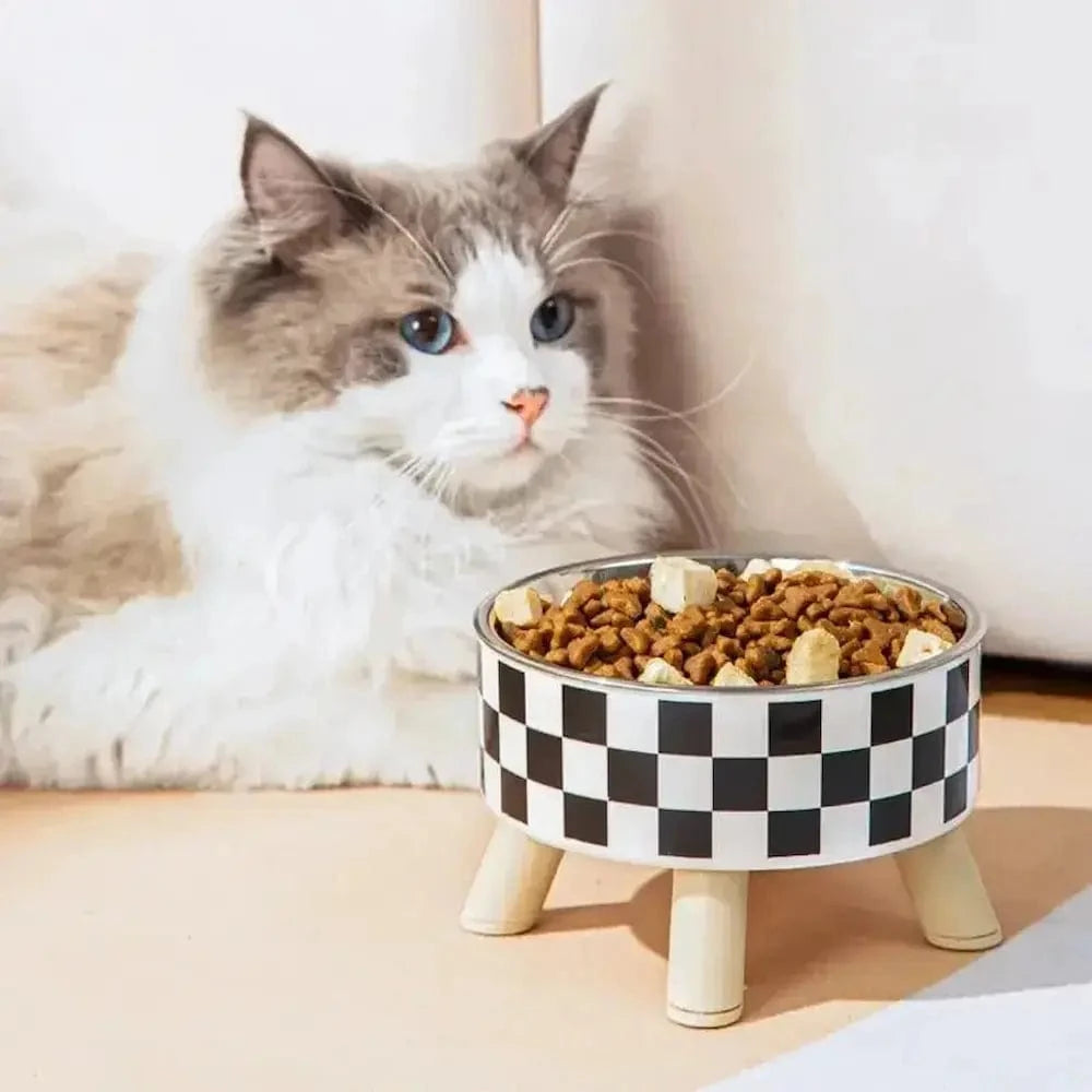 Gamelle chat en hauteur - Meilleure digestion assurée Griffe d'Amour