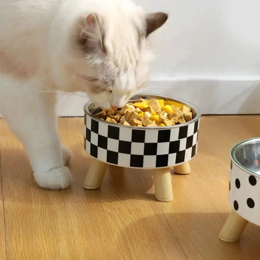 Gamelle chat en hauteur - Meilleure digestion assurée Griffe d'Amour