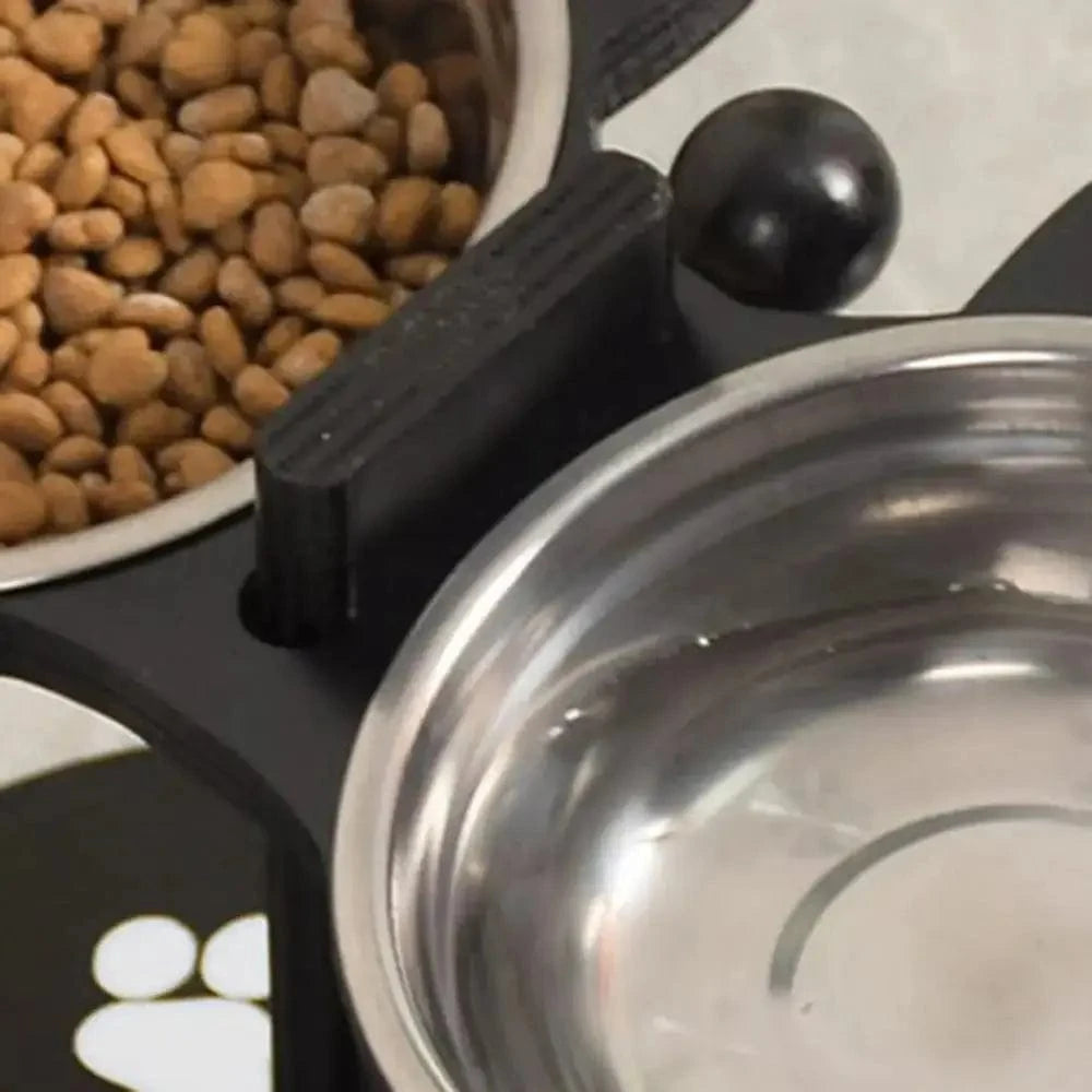 Gamelle triple pour chat - Repas zen et digestion facile Griffe d'Amour
