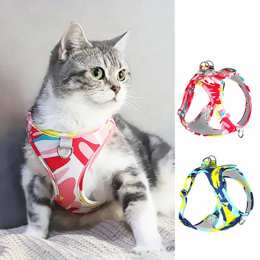 Harnais chat anti-fuite