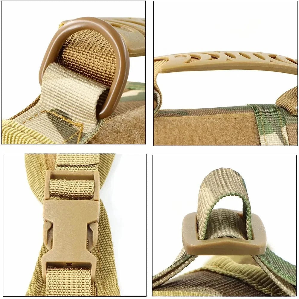 Harnais tactique chat ajustable - Anti-fugue & ultra confort Griffe d'Amour