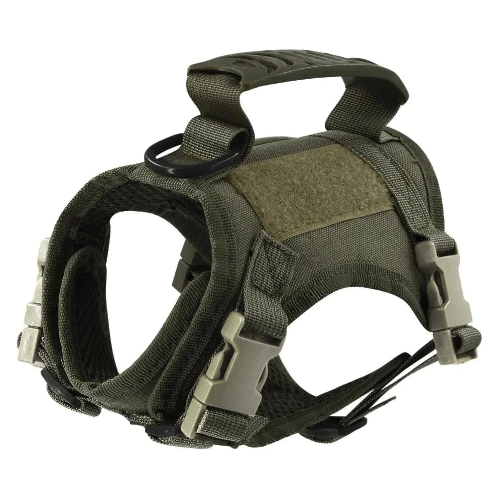 Harnais tactique chat ajustable - Anti-fugue & ultra confort Griffe d'Amour