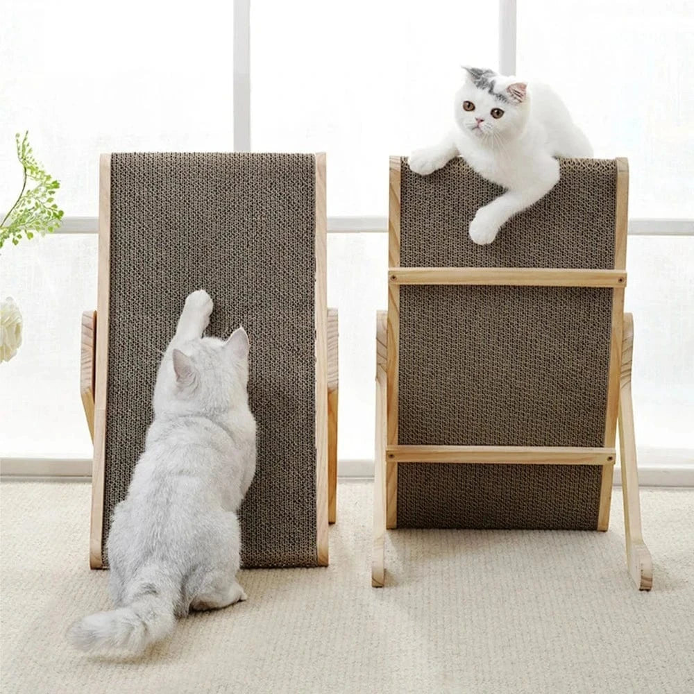 Griffoir en bois pour chat - Griffe d'Amour