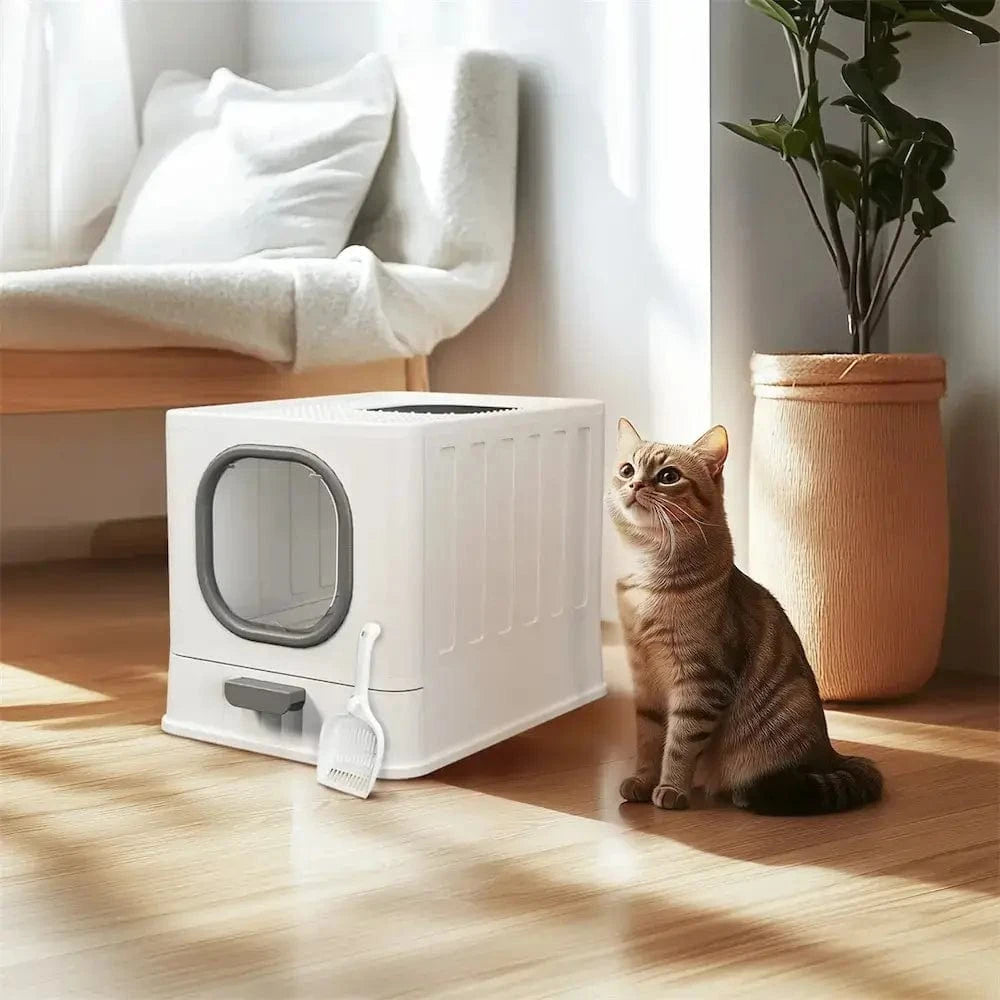 Maison de toilette chat anti odeur - Fini les mauvaises odeurs Griffe d'Amour