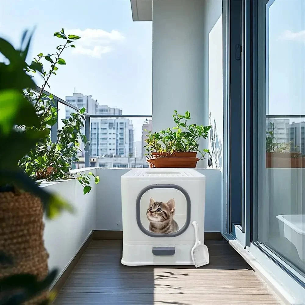 Maison de toilette chat anti odeur - Fini les mauvaises odeurs Griffe d'Amour