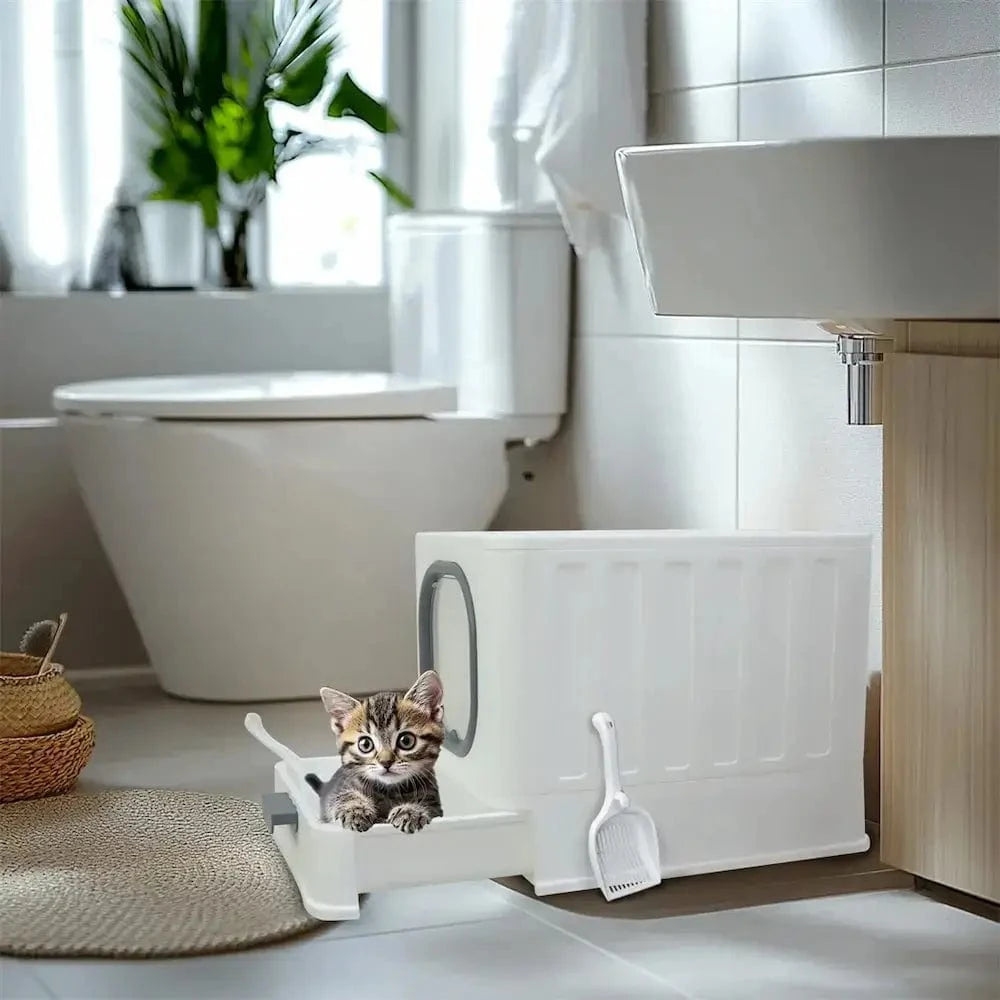 Maison de toilette chat anti odeur - Fini les mauvaises odeurs Griffe d'Amour