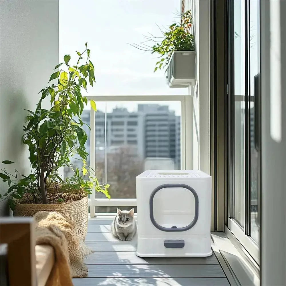 Maison de toilette chat anti odeur - Fini les mauvaises odeurs Griffe d'Amour
