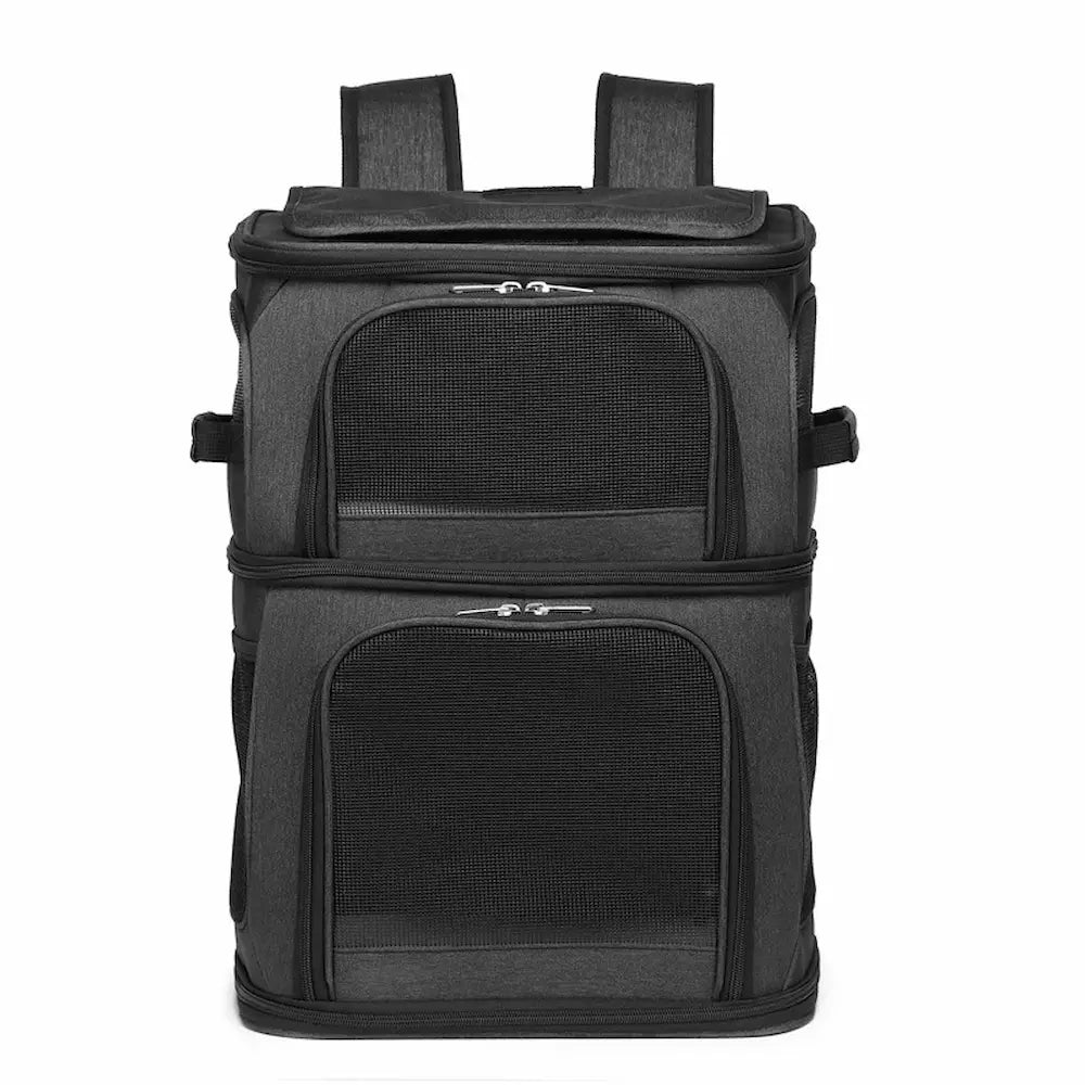 Sac à dos 2 chats - Transportez 2 félins sans stress Griffe d'Amour