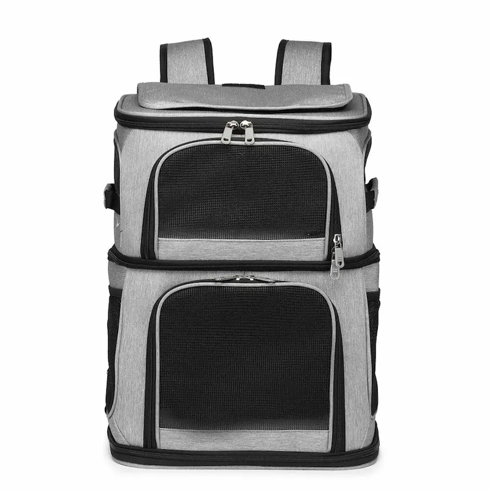 Sac à dos 2 chats - Transportez 2 félins sans stress Griffe d'Amour