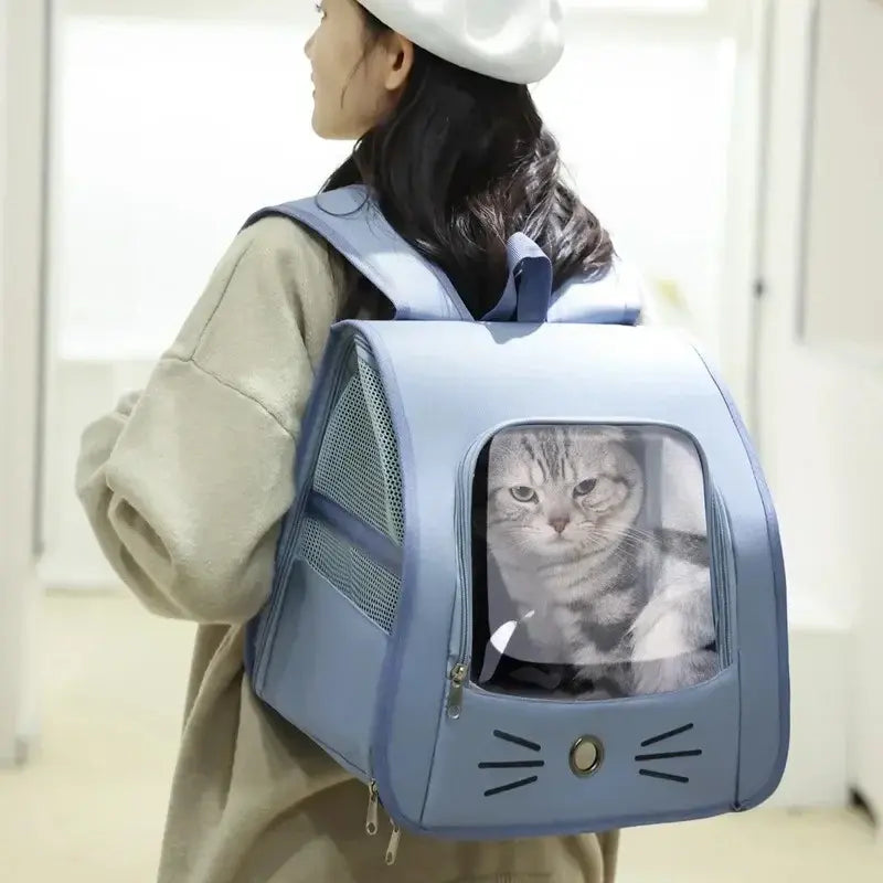 Sac à dos chat transparent
