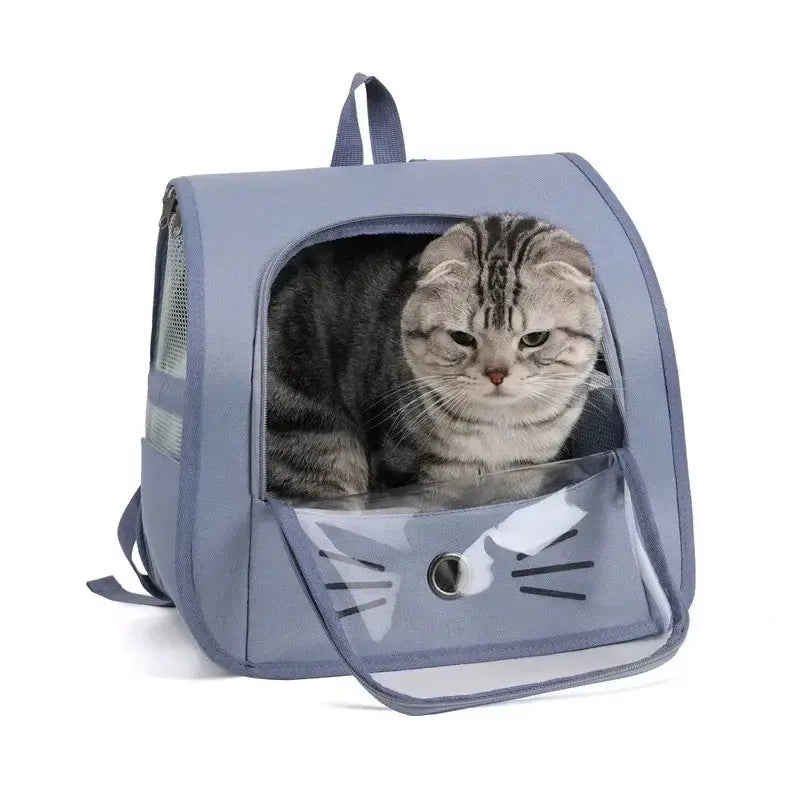 Sac à dos chat transparent