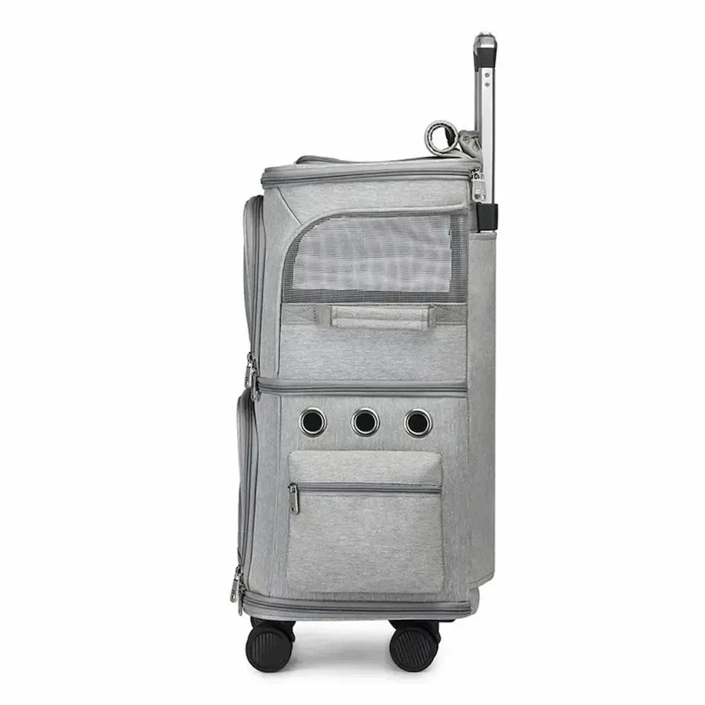 Sac de transport à roulettes pour 2 chats - Ultra confort Griffe d'Amour
