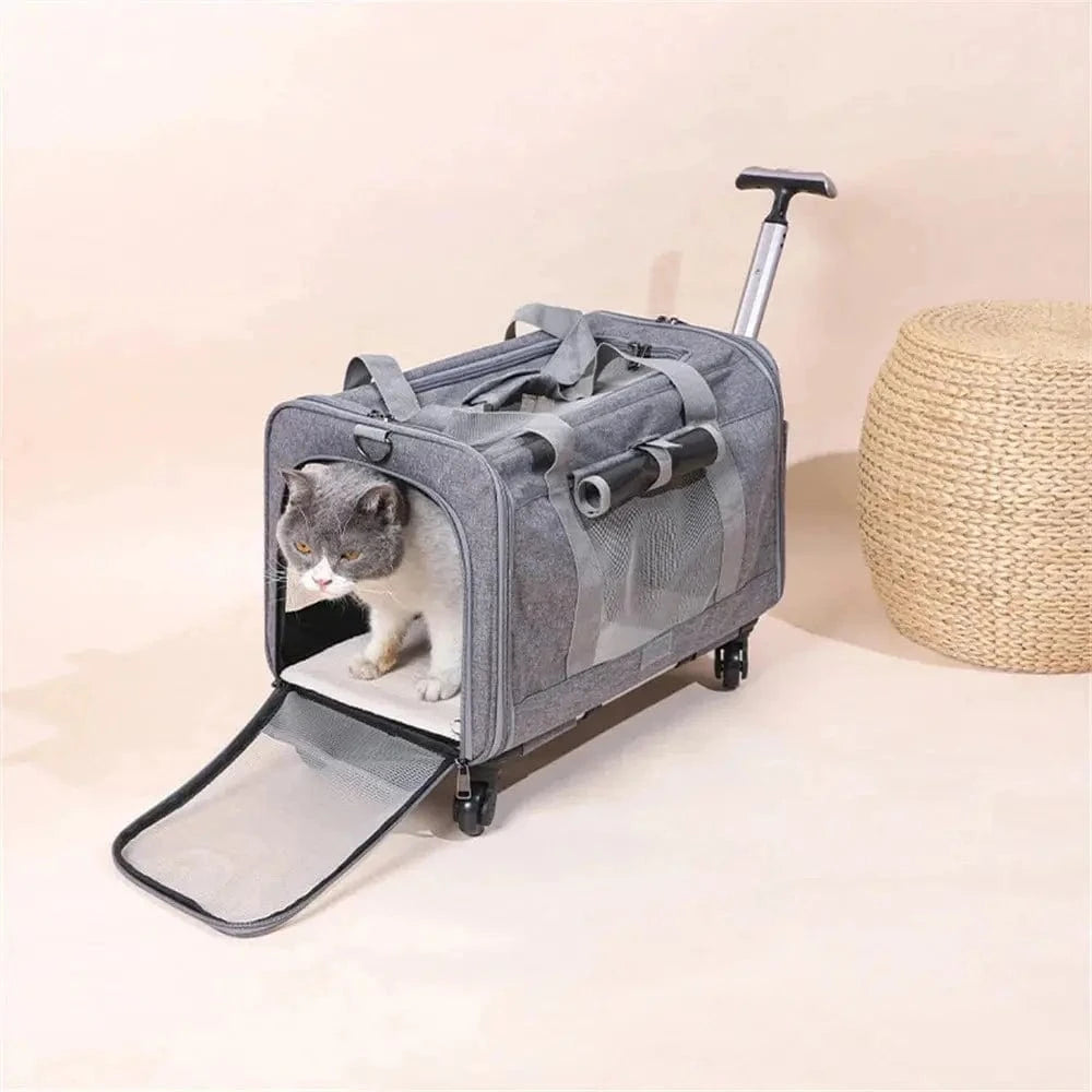 Sac de transport à roulettes pour chat Griffe d'Amour