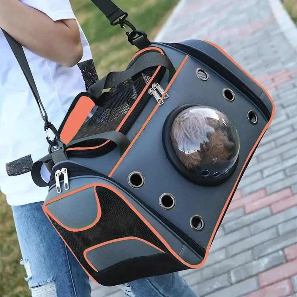 Sac de transport bulle pour chat - Vue panoramique anti-stress Griffe d'Amour