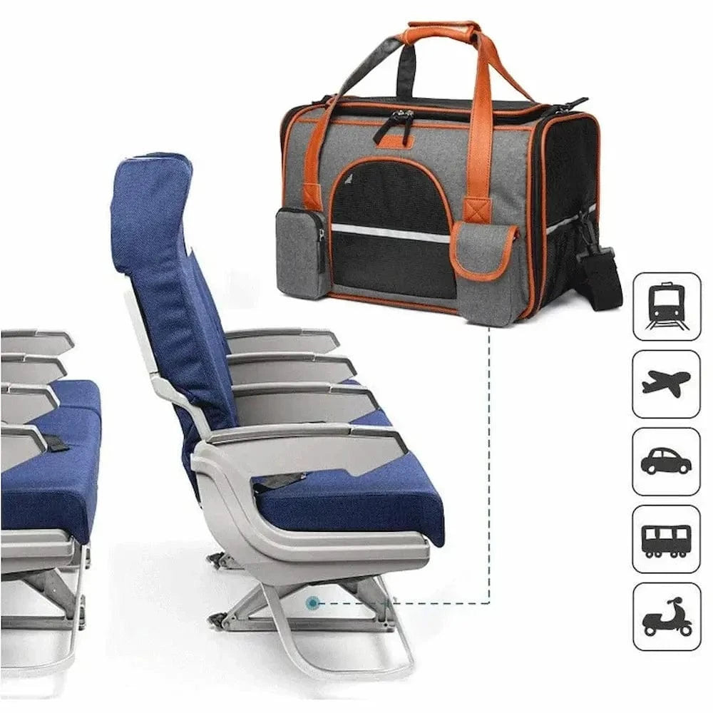 Sac de transport pour chat 10 kg - Idéal pour avion et voyages Griffe d'Amour