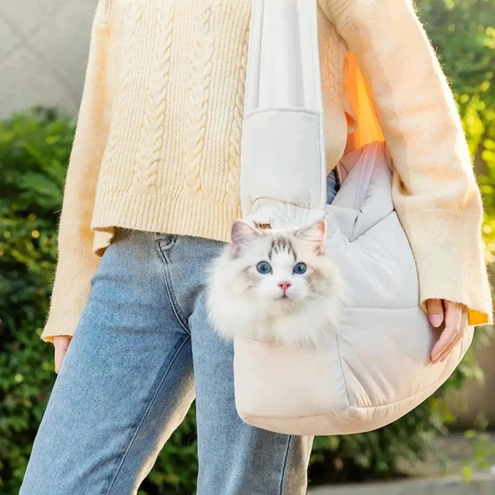 Sac transport chat bandoulière - Confort et mobilité Griffe d'Amour