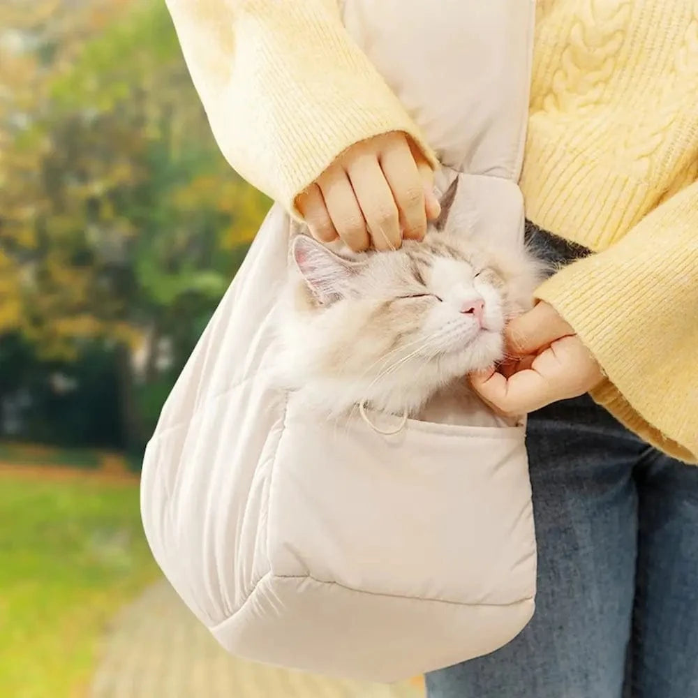 Sac transport chat bandoulière - Confort et mobilité Griffe d'Amour