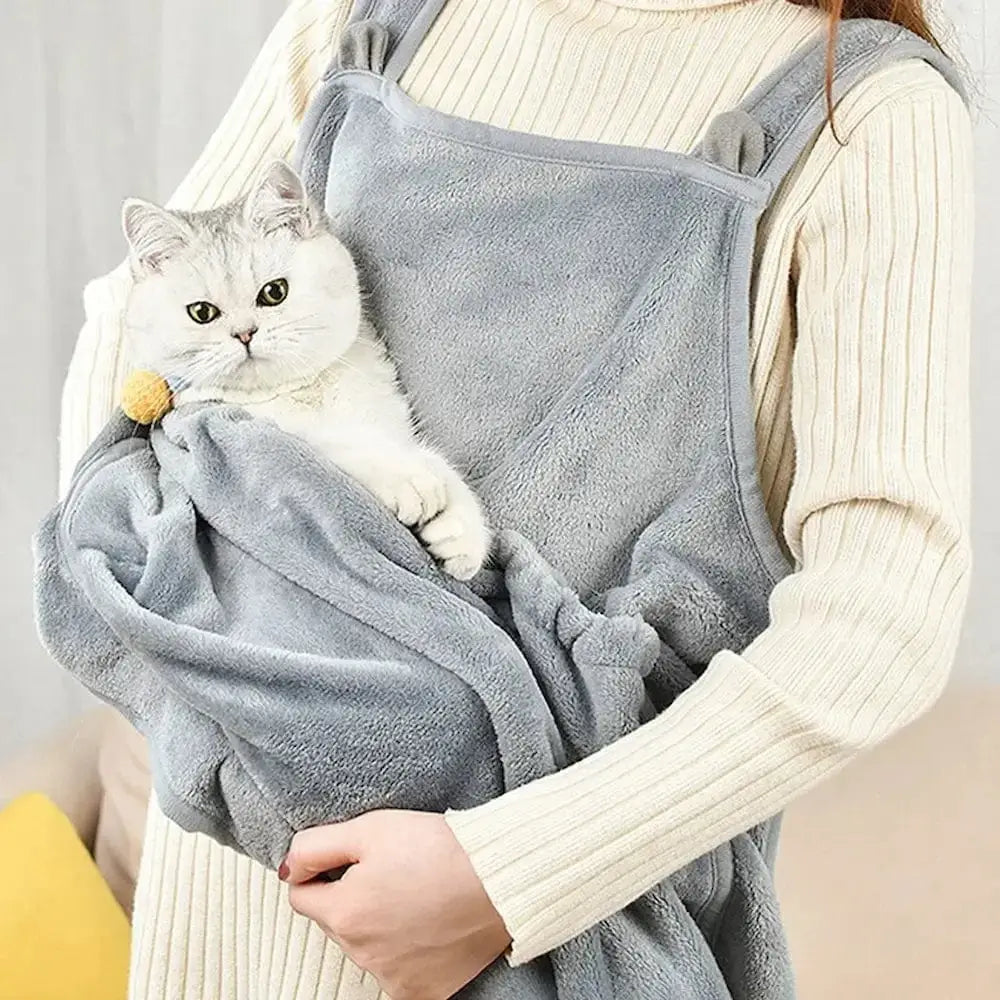 Tablier de transport pour chat