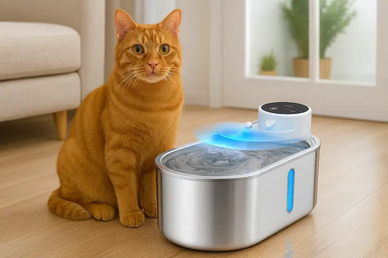 Fontaine à eau chat silencieuse ou connectée : guide 2025