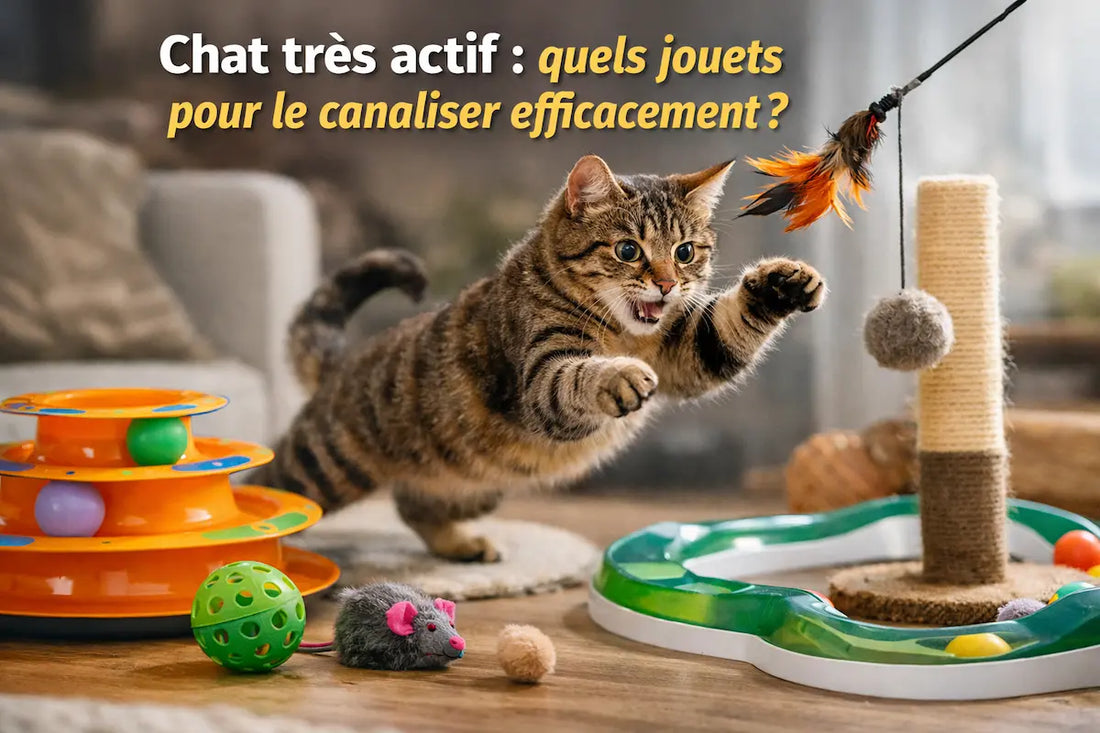 Chat très actif : quels jouets pour le canaliser efficacement ?