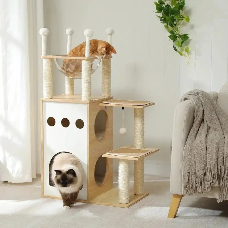 Arbre à chat en bois