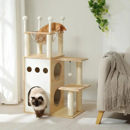 Arbre à chat en bois
