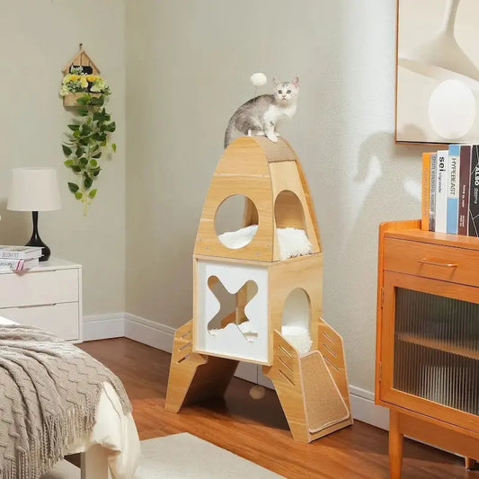Arbre à chat fusée