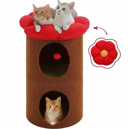 Arbre à chat tonneau