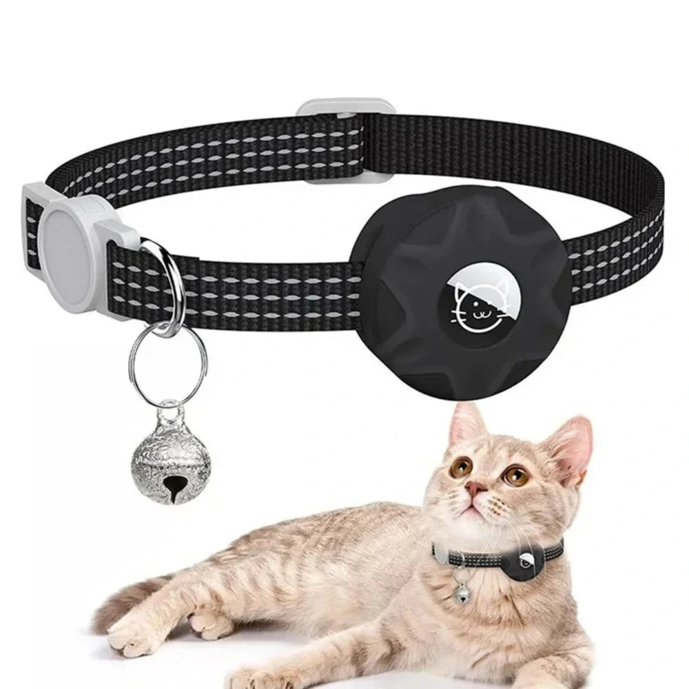 Collier GPS chat anti-étranglement - Emplacement Airtag Griffe d'Amour