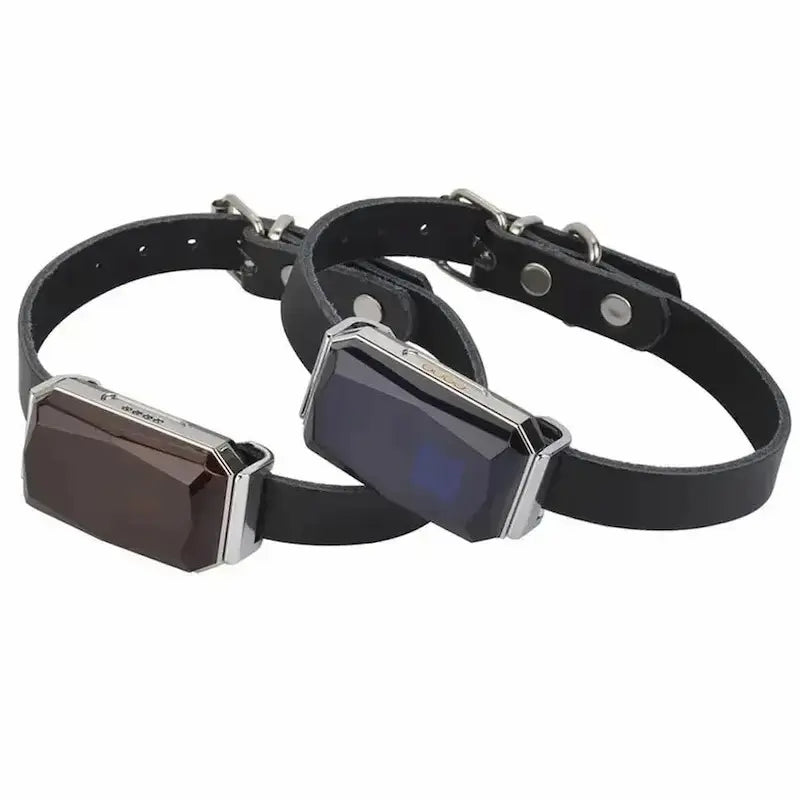 Collier GPS chat en cuir