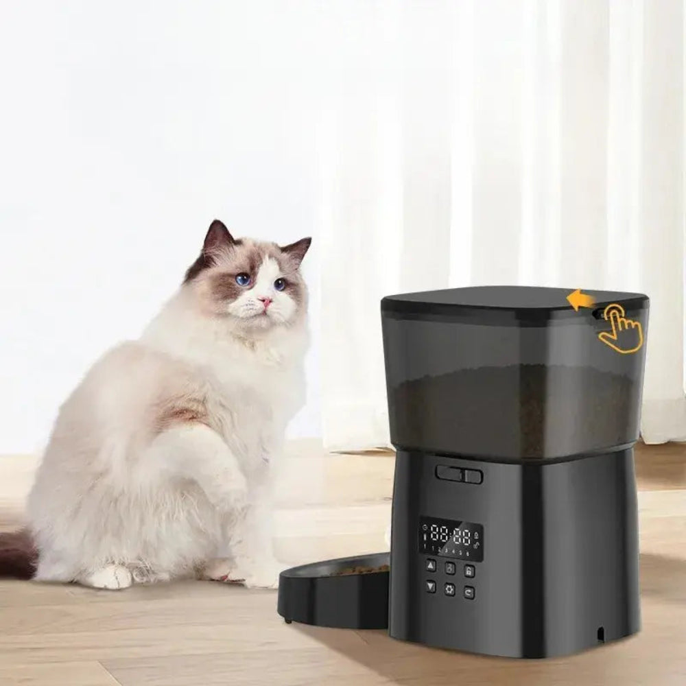 Distributeur de croquettes pour chat connecté - Griffe d'Amour