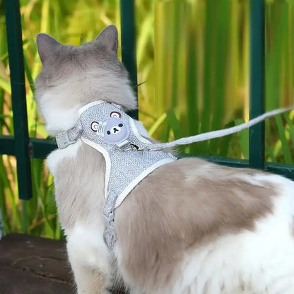 Harnais chaton ajustable - Liberté de mouvement Griffe d'Amour