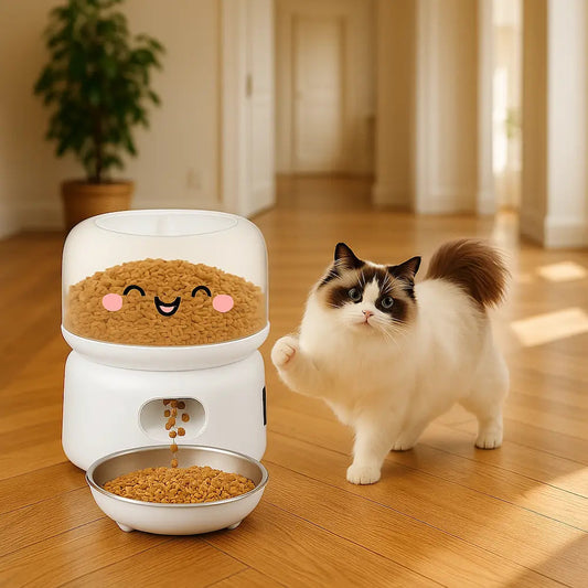 Mangeoire automatique pour chat - Double alimentation Griffe d'Amour