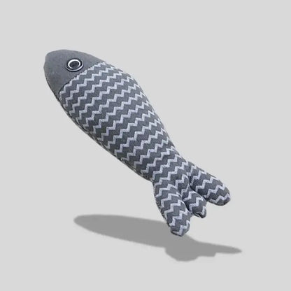 Peluche poisson herbe à chat