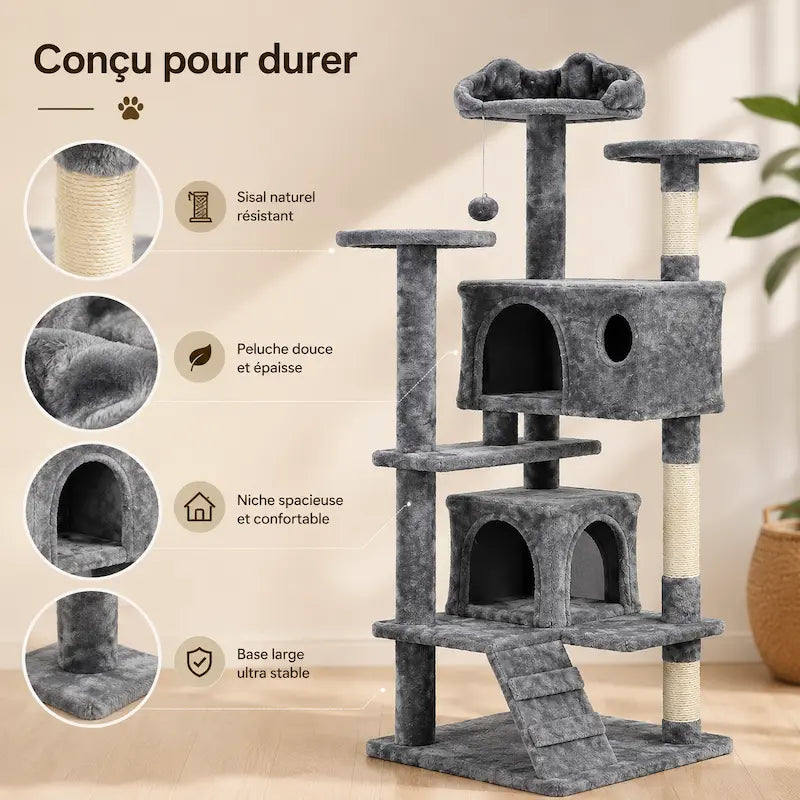Arbre à chat avec échelle