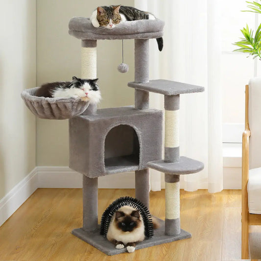 Arbre à chat avec jouet - Stimulez le jeu et le repos Griffe d'Amour
