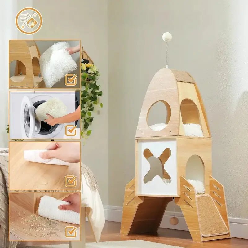 Arbre à chat fusée - Design futuriste | SpacePaw