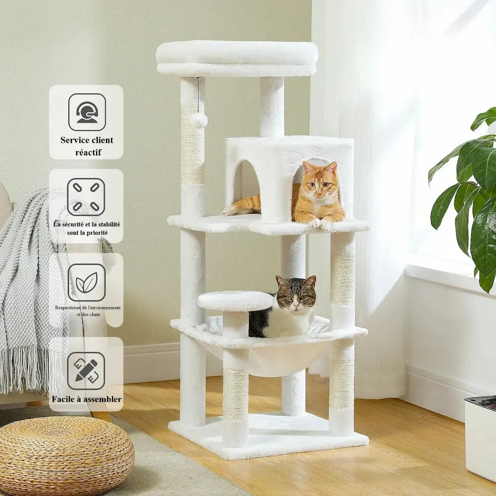 Arbre à chat solide - Idéal pour grands chats Griffe d'Amour