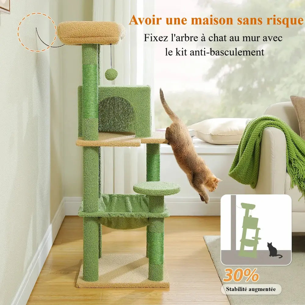 Arbre à chat solide - Idéal pour grands chats Griffe d'Amour