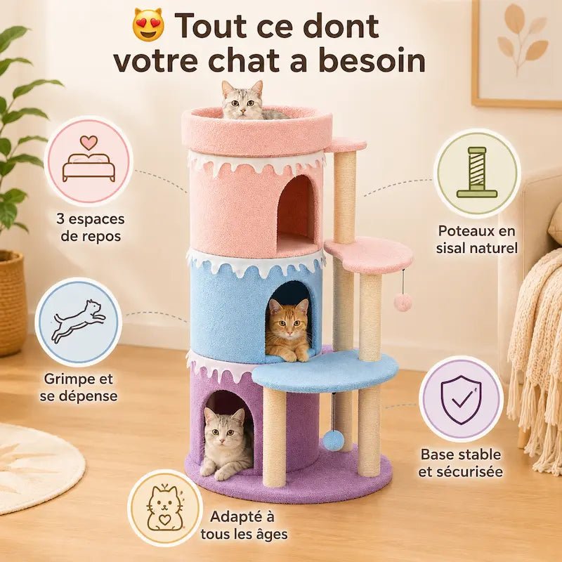 Arbre à chat tour - Gain de hauteur | Felimax