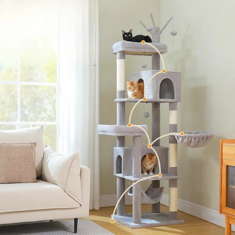 Arbre à chat XXL multi-niveaux - Ultra stable | FeliHome
