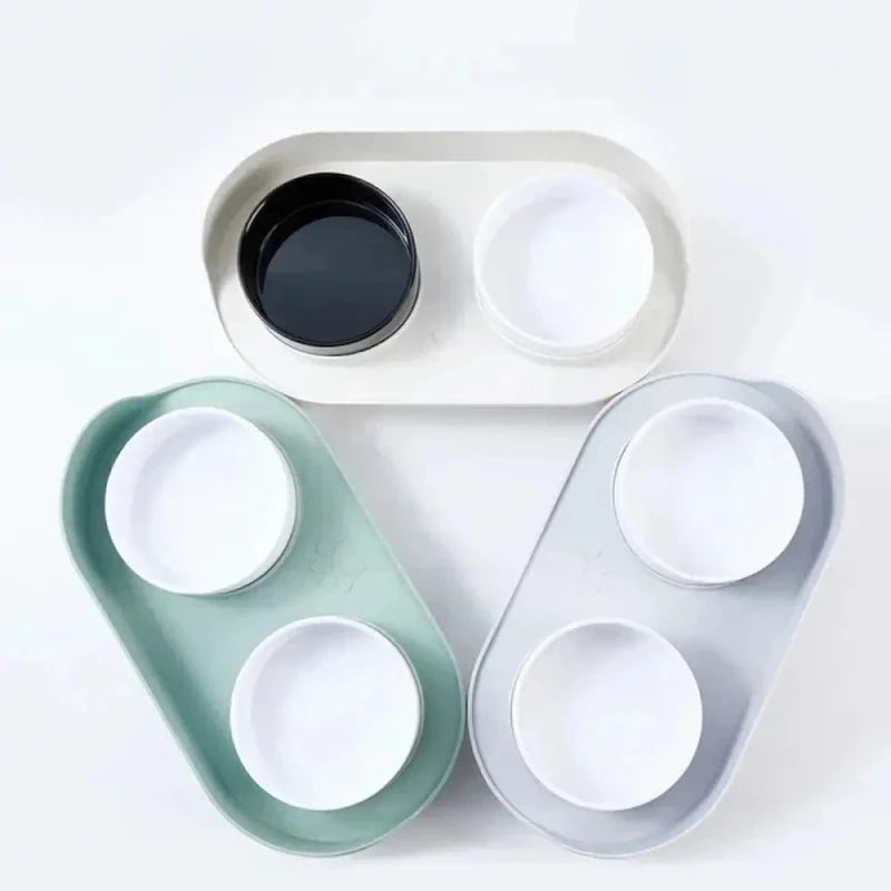 Bol double pour chat - 2-en-1 pratique | DuoBowl