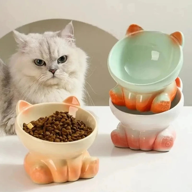 Bol en céramique pour chat - Hygiène naturelle | CeramBowl