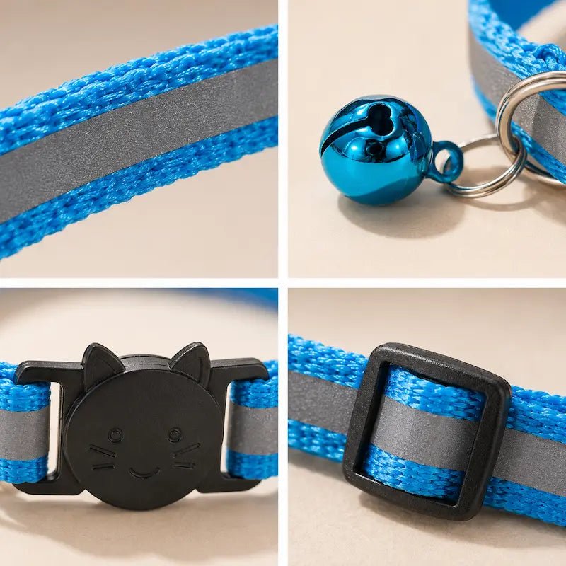 Collier clochette chat réfléchissant – Visibilité nuit | GlowBell