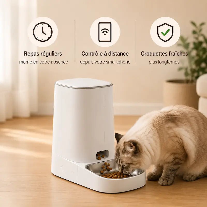 Distributeur automatique croquettes chat – Repas réguliers | AutoMeal